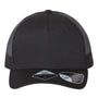Atlantis Headwear Mens Sustainable Snapback Trucker Hat - Black/Black - NEW