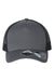 Atlantis Headwear ZION Mens Sustainable Snapback Trucker Hat Dark Grey/Black Flat Front
