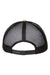Atlantis Headwear ZION Mens Sustainable Snapback Trucker Hat Khaki/Black Flat Back