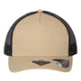Atlantis Headwear Mens Sustainable Snapback Trucker Hat - Khaki/Black - NEW