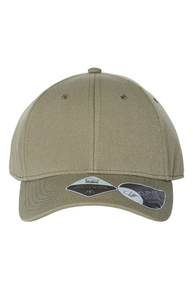 Atlantis Headwear JOSHUA Mens Sustainable Adjustable Hat Olive Green Flat Front
