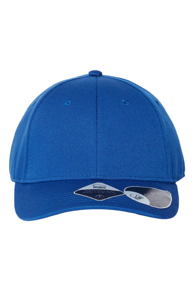 Atlantis Hats JOSHUA Mens Sustainable Adjustable Hat Royal Blue Flat Front