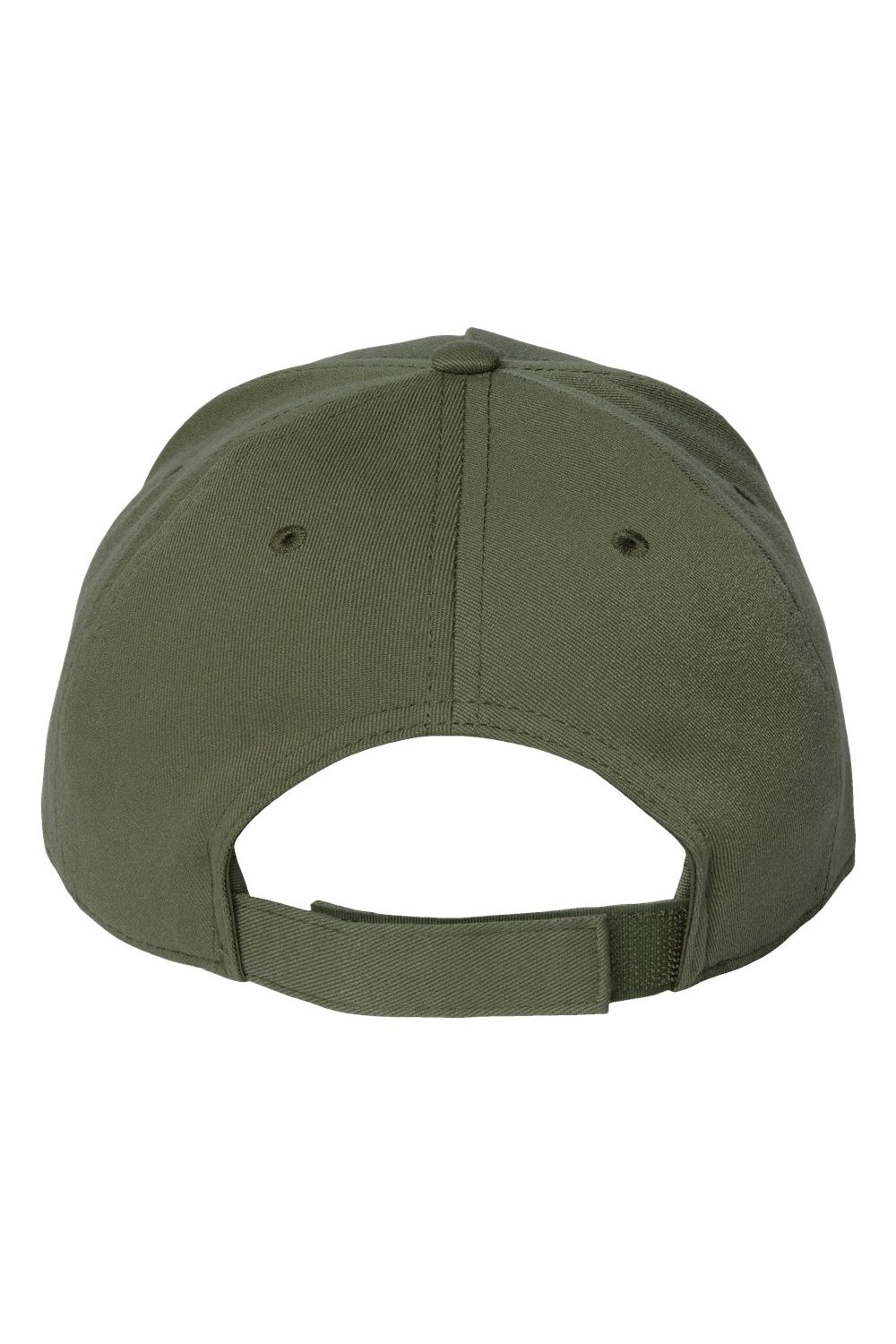 Atlantis Headwear FIJI Mens Sustainable Adjustable Hat Olive Green Flat Back
