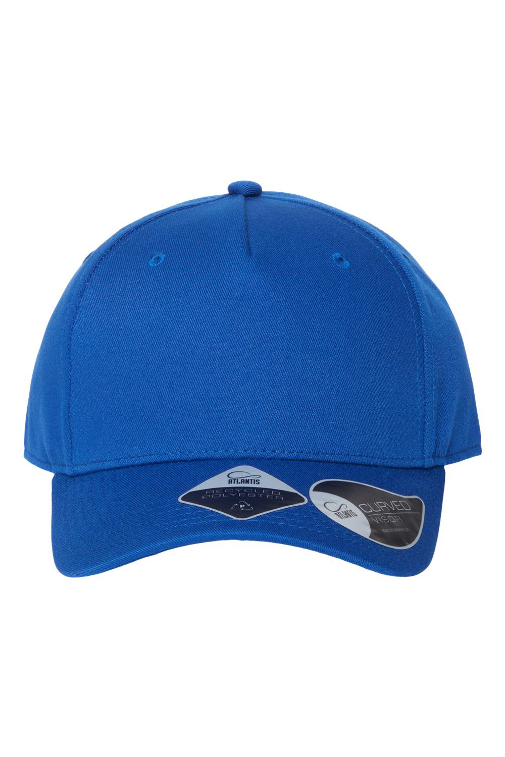 Atlantis Headwear FIJI Mens Sustainable Adjustable Hat Royal Blue Flat Front