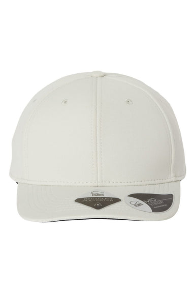 Atlantis Headwear SKYE Mens Sustainable Honeycomb Adjustable Hat Coconut Milk Flat Front