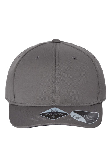 Atlantis Hats SKYE Mens Sustainable Honeycomb Adjustable Hat Dark Grey Flat Front