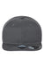 Atlantis Hats JAMES Mens Sustainable Flat Bill Snapback Hat Dark Grey Flat Front