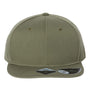 Atlantis Headwear Mens Sustainable Flat Bill Snapback Hat - Olive Green - NEW