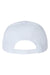 Atlantis Headwear JAMES Mens Sustainable Flat Bill Snapback Hat White Flat Back