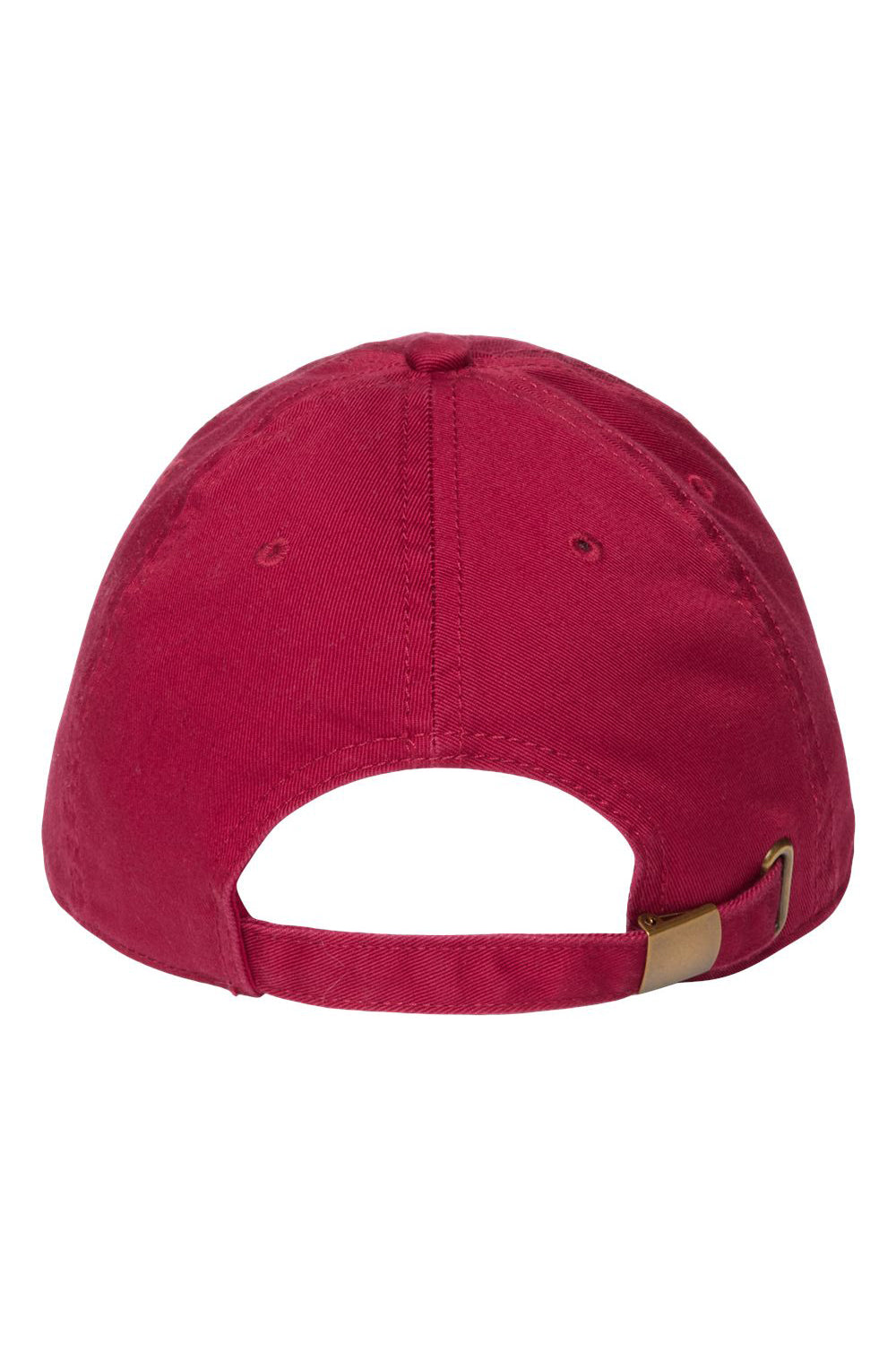 Atlantis Headwear FRASER Mens Sustainable Adjustable Dad Hat Cardinal Red Flat Back