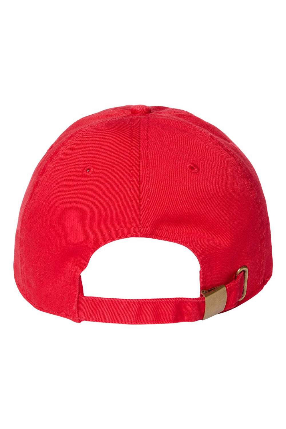 Atlantis Headwear FRASER Mens Sustainable Adjustable Dad Hat Red Flat Back