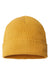 Atlantis Hats NELSON Unisex Sustainable Cuffed Beanie Mustard Yellow Flat Front