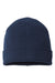 Atlantis Hats NELSON Unisex Sustainable Cuffed Beanie Navy Blue Flat Front