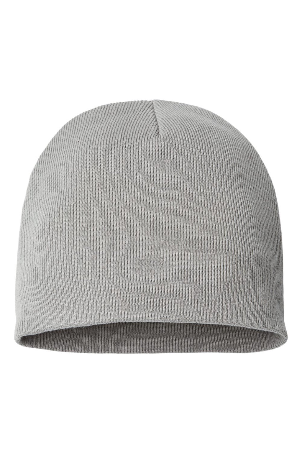 Atlantis Hats YALA Unisex Sustainable Beanie Light Grey Flat Front