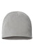 Atlantis Hats YALA Unisex Sustainable Beanie Light Grey Flat Front