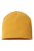 Atlantis Hats YALA Unisex Sustainable Beanie Mustard Yellow Flat Front