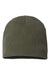 Atlantis Hats YALA Unisex Sustainable Beanie Olive Green Flat Front