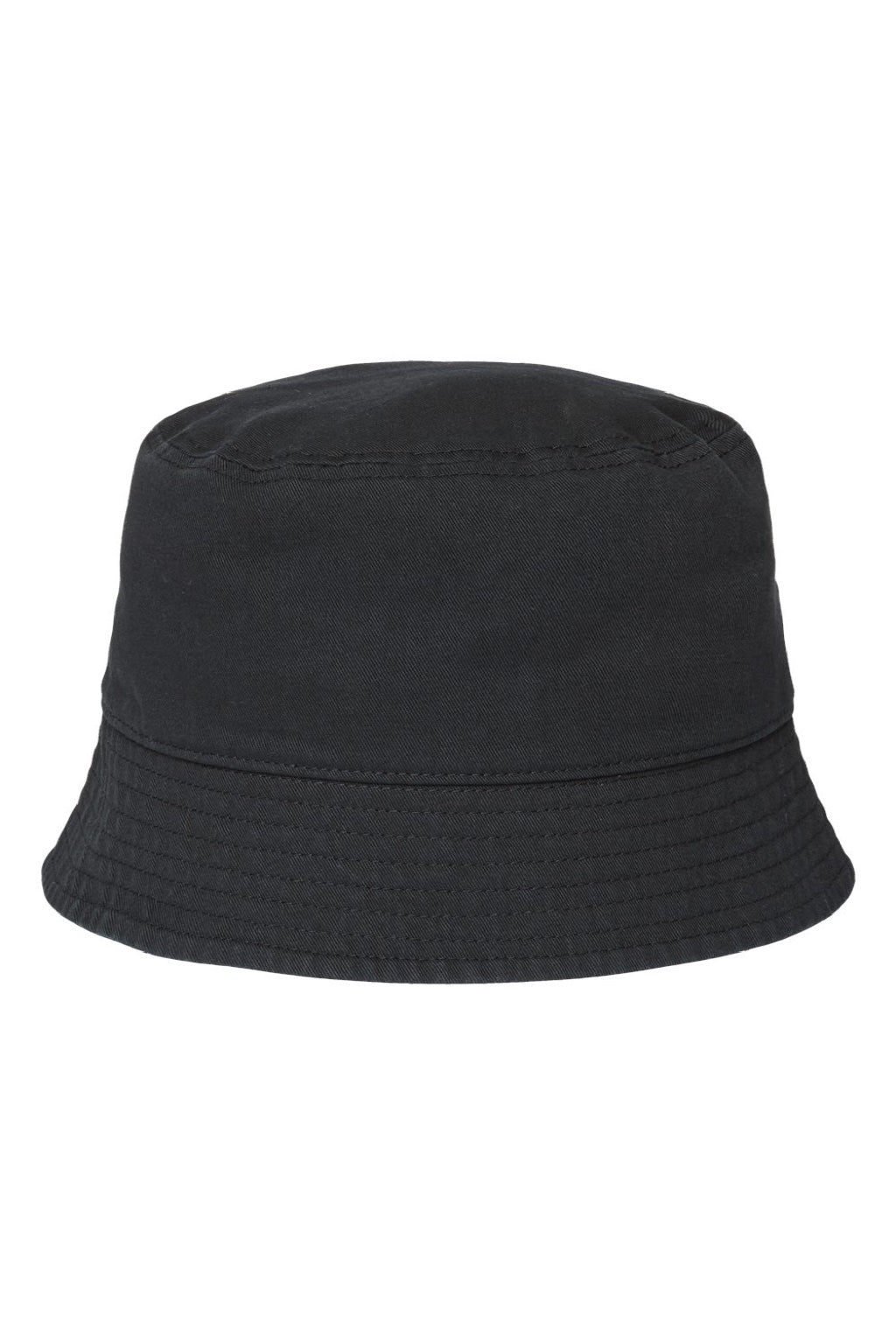 Atlantis Hats POWELL Mens Sustainable Bucket Hat Black Flat Front