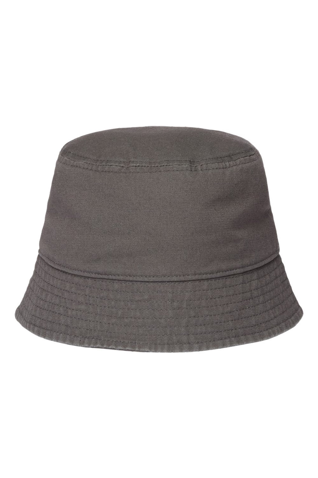 Atlantis Hats POWELL Mens Sustainable Bucket Hat Dark Grey Flat Front