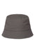 Atlantis Hats POWELL Mens Sustainable Bucket Hat Dark Grey Flat Front