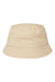 Atlantis Headwear POWELL Mens Sustainable Bucket Hat Khaki Flat Front