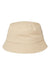 Atlantis Hats POWELL Mens Sustainable Bucket Hat Khaki Flat Front