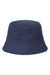 Atlantis Hats POWELL Mens Sustainable Bucket Hat Navy Blue Flat Front