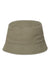 Atlantis Hats POWELL Mens Sustainable Bucket Hat Olive Green Flat Front