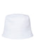 Atlantis Hats POWELL Mens Sustainable Bucket Hat White Flat Front