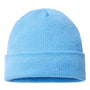 Cap America Hats Unisex USA Made Cuffed Knit Beanie - Carolina Blue