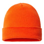 Cap America Hats Unisex USA Made Cuffed Knit Beanie - Deep Orange