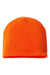Cap America Hats TKN28 Unisex USA Made Cuffed Knit Beanie Deep Orange Flat Front