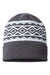 Cap America Hats RKD12 Unisex USA Made Diamond Cuffed Beanie Iron Grey/White Flat Front