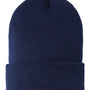 Cap America Hats Unisex USA Made Sustainable Cuffed Beanie - Navy Blue - Closeout
