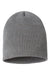 Cap America Hats SKN28 Unisex USA Made Sustainable Beanie Grey Flat Front