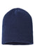 Cap America Hats SKN28 Unisex USA Made Sustainable Beanie Navy Blue Flat Front