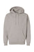 Independent Trading Company IND4000 Mens Hooded Sweatshirt Hoodie w/ Pouch Pocket Cement Grey Flat Front