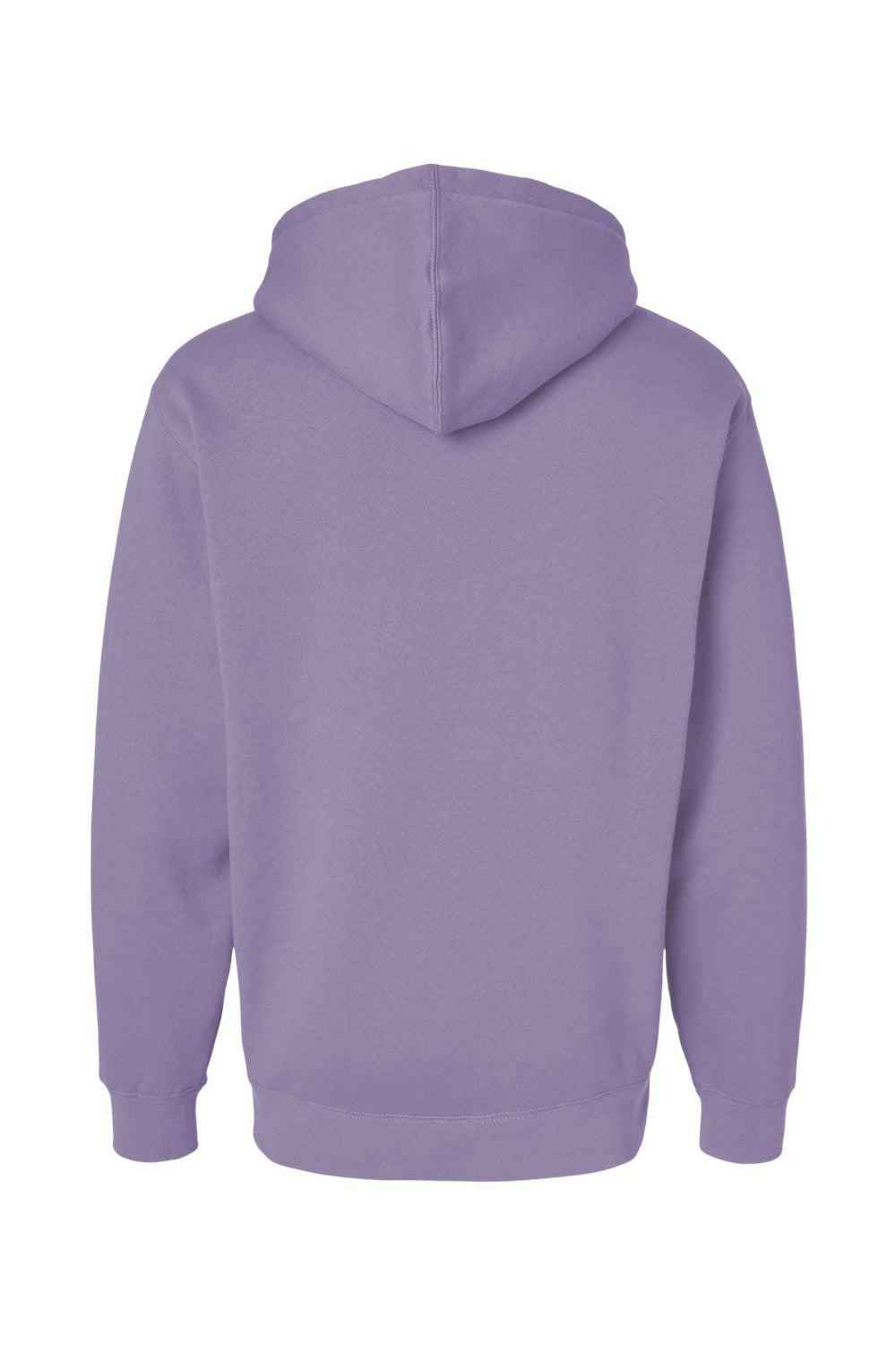 Independent Trading Company IND4000 Mens Hooded Sweatshirt Hoodie w/ Pouch Pocket Plum Purple Flat Back
