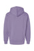 Independent Trading Company IND4000 Mens Hooded Sweatshirt Hoodie w/ Pouch Pocket Plum Purple Flat Back