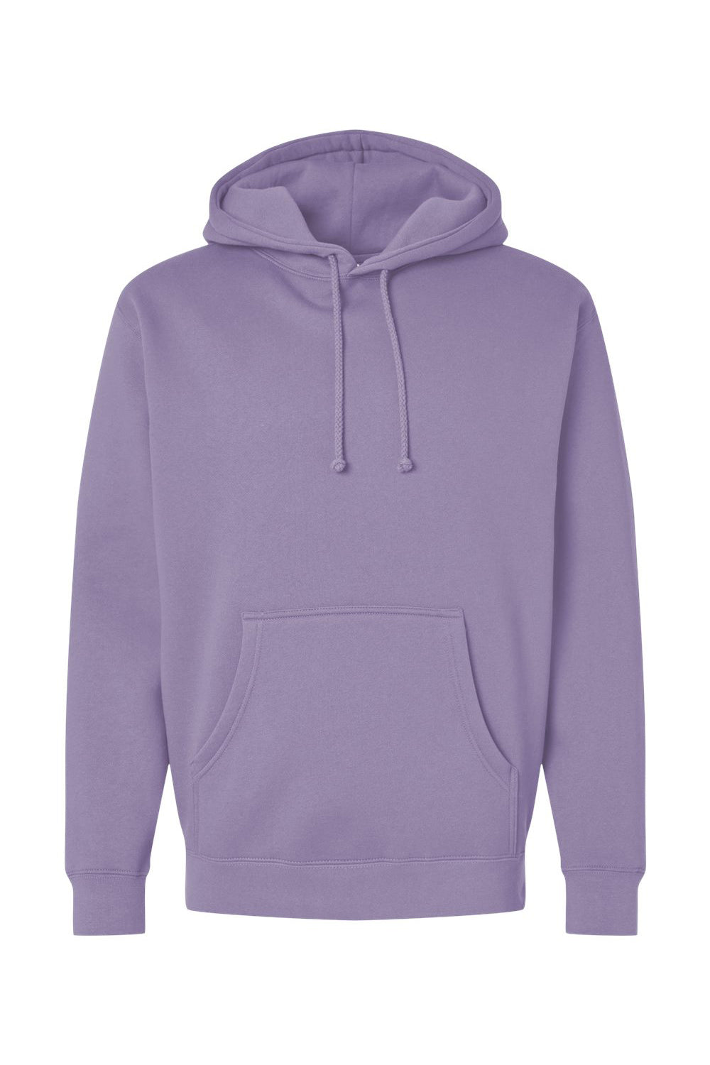 Independent Trading Company IND4000 Mens Hooded Sweatshirt Hoodie w/ Pouch Pocket Plum Purple Flat Front