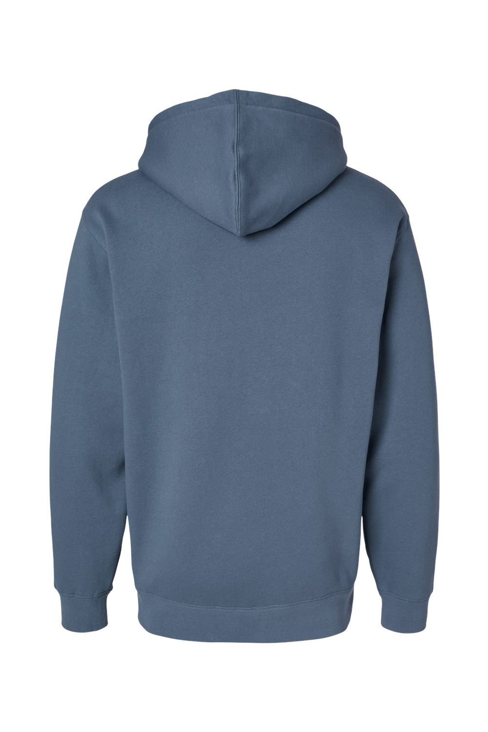 Independent Trading Company IND4000 Mens Hooded Sweatshirt Hoodie w/ Pouch Pocket Storm Blue Flat Back
