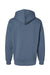 Independent Trading Company IND4000 Mens Hooded Sweatshirt Hoodie w/ Pouch Pocket Storm Blue Flat Back