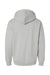 Independent Trading Company IND4000 Mens Hooded Sweatshirt Hoodie w/ Pouch Pocket Smoke Grey Flat Back