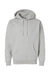 Independent Trading Company IND4000 Mens Hooded Sweatshirt Hoodie w/ Pouch Pocket Smoke Grey Flat Front