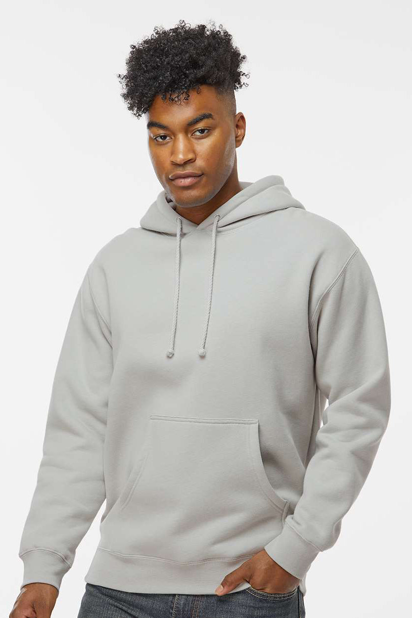 Independent Trading Company Mens Hooded Sweatshirt Hoodie w/ Pouch Pocket Smoke Grey