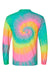Colortone 2000 Mens Long Sleeve Crewneck T-Shirt Minty Rainbow Flat Back