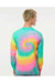 Colortone 2000 Mens Long Sleeve Crewneck T-Shirt Minty Rainbow Model Back