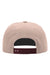 Richardson Hats 256 Mens Umpqua UPF 50+ Snapback Hat Pale Peach/Maroon Flat Back