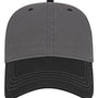 Cap America Mens Relaxed Adjustable Dad Hat - Dark Grey/Black - NEW