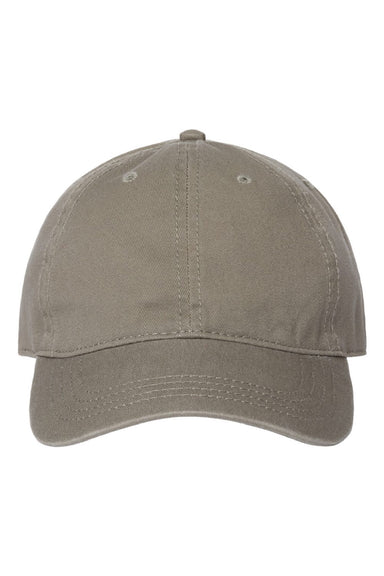 Cap America Hats i1002 Mens Relaxed Adjustable Dad Hat Grey Flat Front